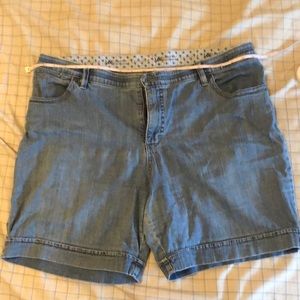 Stonewashed Jean shorts